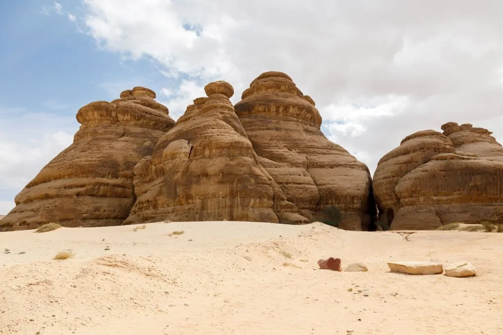 Hegra rock formation to the Siq Jabal Ithlib in Al Ula